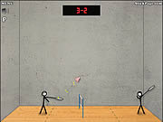 sport - Stick figure badminton