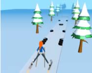Ski rush 3D sport HTML5 játék