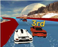 Water slide car stunt racing game 3d online